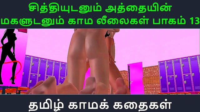 Tamil Anime Siren Entices Her Lover for Steamy Bedroom Pleasures