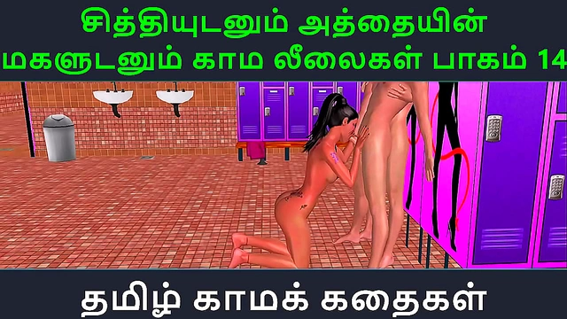 Sensual Tamil Anime Seductress Enjoys Intimate Kama Leelas with Her StepStepSister-in-Law