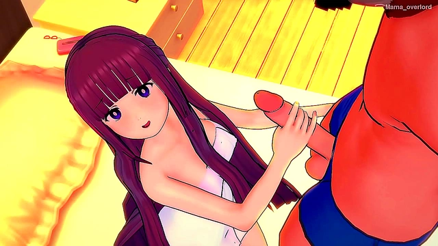 Fern Temptswith a Tightly Wrapped Towel for Sizzling 3D Hentai StepMoments