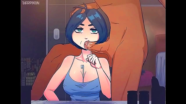 Hentai Beauty Delivers Mind-Blowing Blowjob Until Every Last Drop