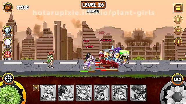 Plant Girls 18+  Defend Tower from Insects with Seductive Powers in erotic RPG