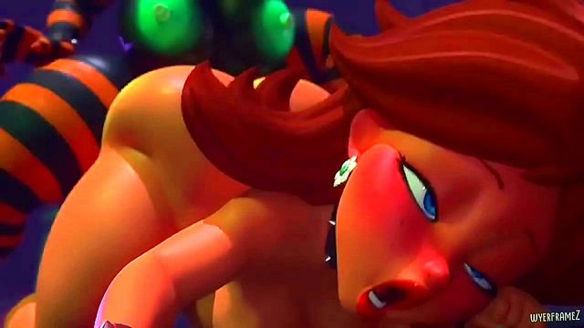 voluptuous Anime Beauty Enjoys Wild Doggy Style Creampie with Well-Endowed Lover