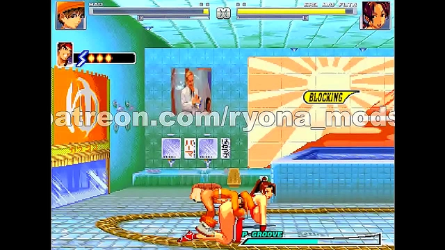 Ryona Bao Seduces Mai Shiranui for Steamy KOF Mugen hentai Encounter