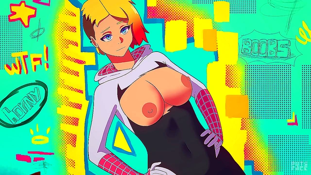 Gwen and Miles Embark on a Steamy Animated Hentai Adventure Together