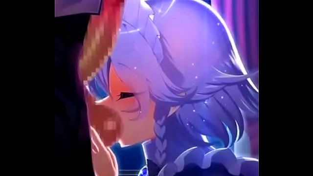 Sexy Hentai Babe Tempts with Lip Action and Seductive Ball Play