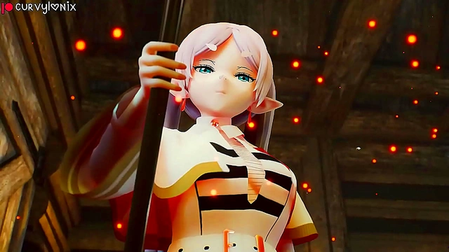 Magic Spells Enhance Elf Boobs in Captivating 3D RPG Hentai Animation