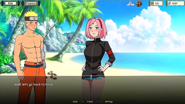 Halloween Night – Naruto Kunoichi Trains for Seductive Pleasure in 3D Anime Adventure