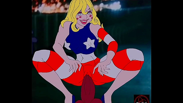 Miss America Cartoons Satisfies Her Desires with Intense Passion