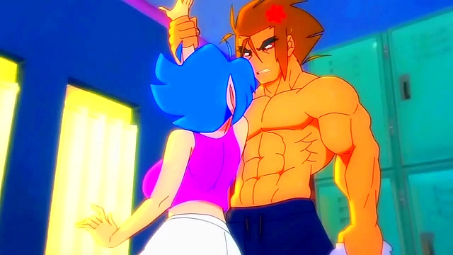 Emi Sparks Intense Desire with Muscular Jaco at the Gym in Steamy Anime Encounter
