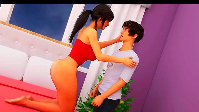 StepStepStepSister Spreads Joy with Naughty Yuletide Blow Job in MILF City Anime