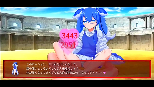 Sexy Anime Babe from Hentai Game Enjoying Intense Hardcore Action