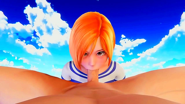 Nami DeliversMind-Blowing POV Blowjob in Sizzling Hentai StepMoment