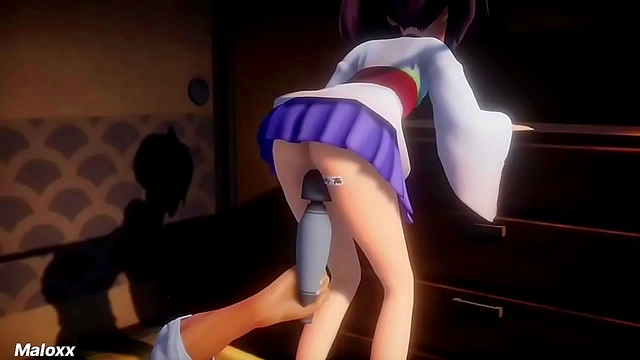 3D Anime Priestess Mastering Her Skills Amidst Scorching Hentai Scenes