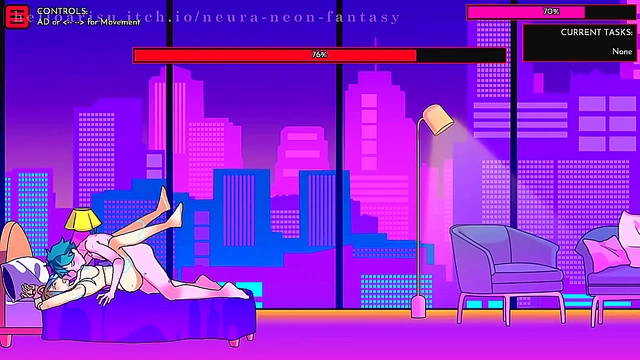 Cute Anime Girls 18+ EmbracesErotic NEURA –NEON Dreams with Seductive Pleasure