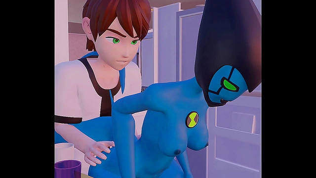& Gwen Explore Intimate Alien Passions in Exciting 3D HentaiAdventure