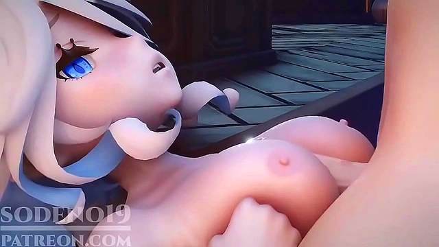 Genshin Impact Hentai – 3D Anime Beauty Enjoys Blissful Anal Creampie