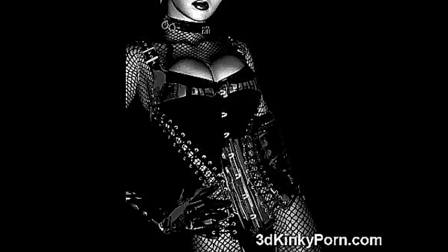 Bound in Latex, Kinky 3D Anime Slaves Indulge in BDSM Fantasy pleasures