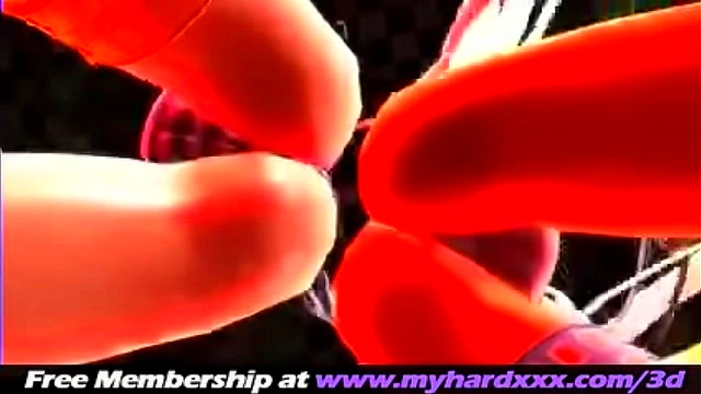 3D Hentai Duo Ignites Passion in Sultry Animated Lovemaking Scene