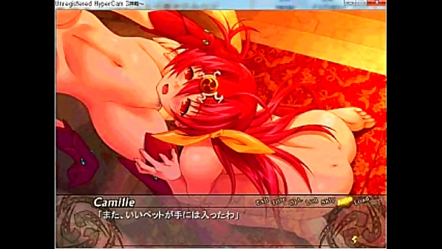 Seductive Hentai Babe Tempts Gamer with Eroge-Style Passionate blowjob