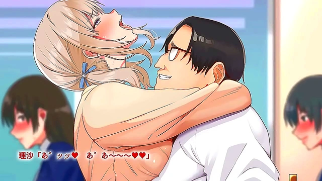 Classmates Taunt FatBoy 18+ into Thrilling Blowjob Adventure in Anime School Life