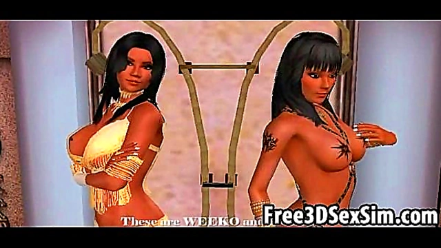 Passionate 3D Lesbian Lovers Engage in Intense Anime Adventures