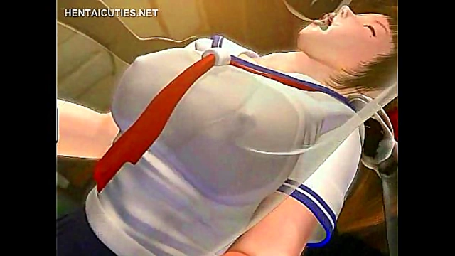 Perky-Titted Anime Beauty Delivers Mind-Blowing Blowjob with Seductive Curves