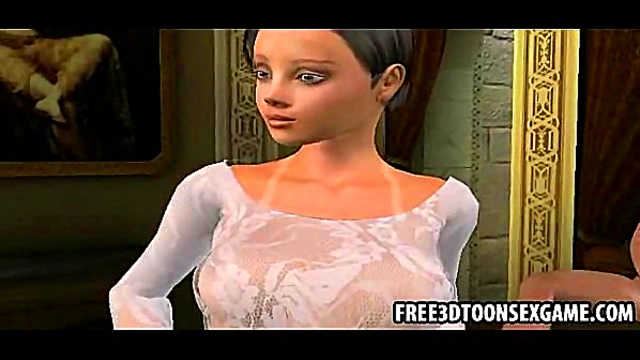 Sensual 3D Cartoon Beauties Strip Down for Steamy Lesbian Threesome Delight
