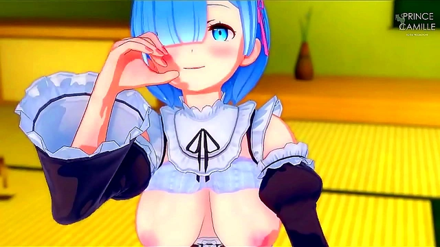 Loving Rem Delivers Heartfelt Pleasure in Romantic Handjob from Re-Zero