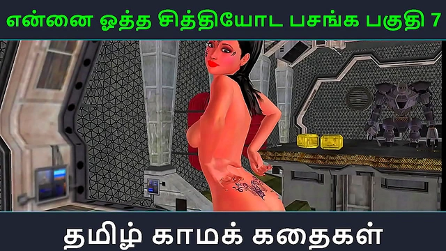Sensual Tamil Anime Seductress Entices Man into Steamy Romance