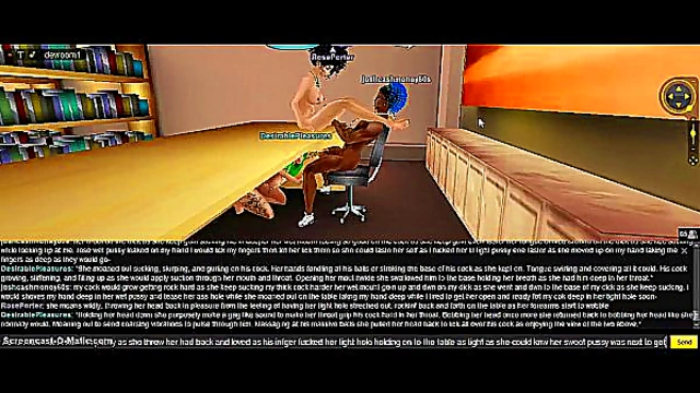 Rose Dives into a Steamy 3D Anime DP Threesome Experience
