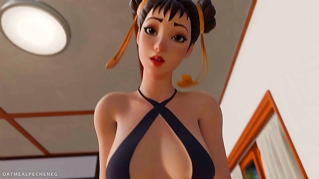 Chun-Li Takes Control for a Rough and Satisfying Creampie Orgasm POV