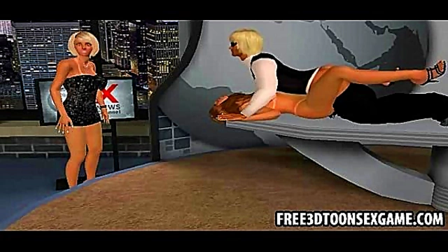 Blonde Master Takes Charge in Intense 3D Anime Sexual Adventure