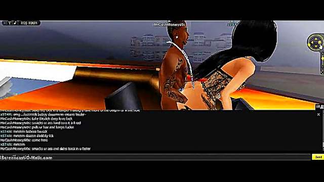 3D Anime Babe Unleashes Passion in Exciting IMVU Game Adventure