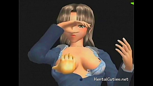 Busty Anime Babe Enjoys Intense Finger Frenzy for Mind-Blowing Orgasms