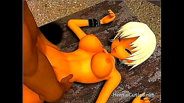 Petite 3D Cutie Satisfies Her Anime Fetishes with Intense Hardcore Action