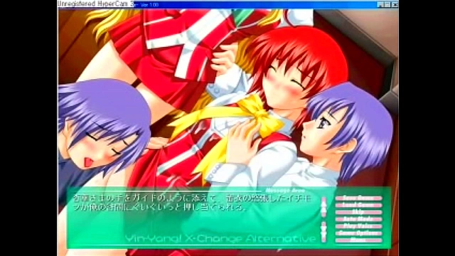 Eroge Duo Ignites Passion in Sensual Hentai Romance Scene