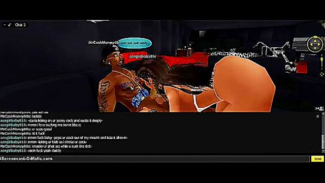 3D Anime Babe Seduces in Steamy IMVU Game Encounter