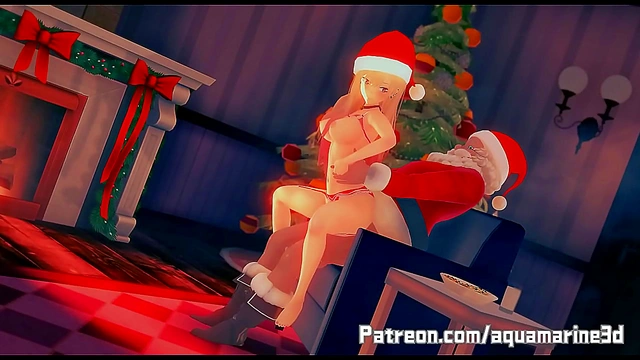 Hot Christmas Night – Marine’s Erotic 3D Hentai Adventure Unfolds