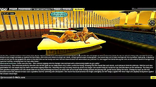 Alexis Tackles DP Challenge with Fiery Passion in 3D Hentai Game