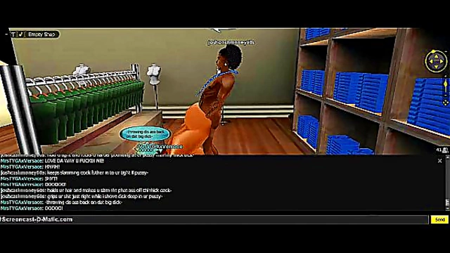 Gold-DippedDick Pleases 3D Anime Babe in Every Hole on IMVU Adventure