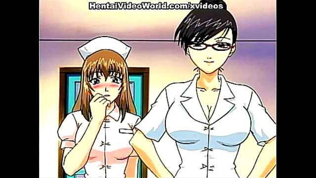Cute Hentai Nurse Finds Pleasure on the Floor with Anime Cock