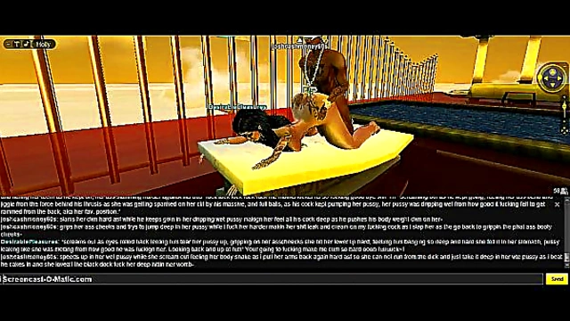 3D Anime Beauty Enjoys Steamy DPG Fun in Thrilling IMVU Quest