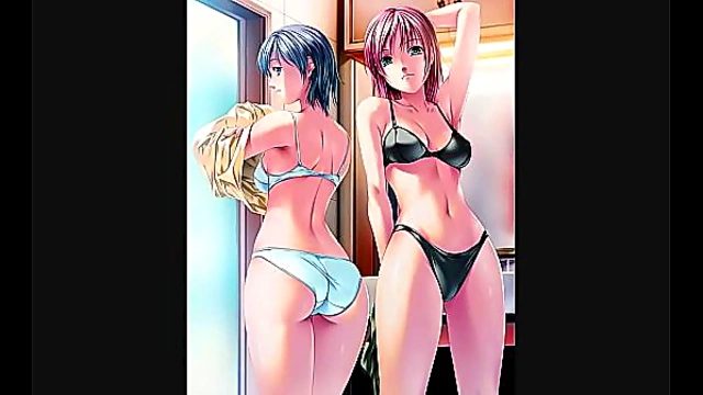Seductive Naked Manga Girls 18+ Strikes Alluring Poses in Rezi’s Ecchi Art