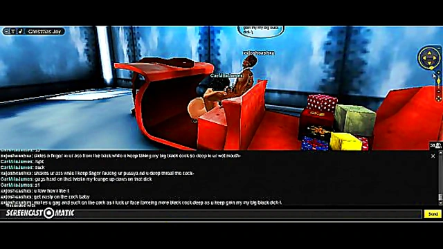 Carmiia Entices with Seductive Christmas Blowjob in 3D Anime Game