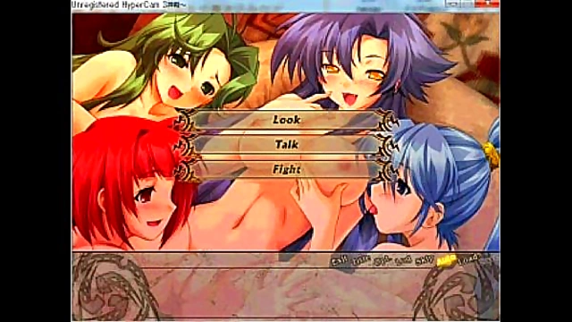 Seductive Eroge Girls 18+ Satisfies Her Desires with Giant Dick in Fantasy Anime Sequence