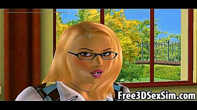 Ebony Beauty Enjoying Intense Pussy Licking in Sizzling 3D Hentai Scenes