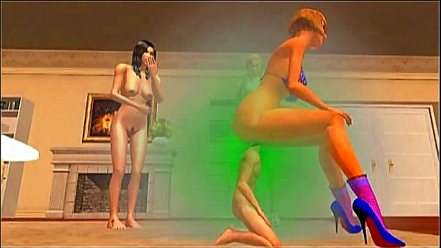 Giantess Dominates with Intense Facesitting and Face Farting Anime Fun
