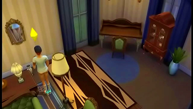 Sensual Sims Anime Babe Seduces Her Mirror Double for Steamy Action