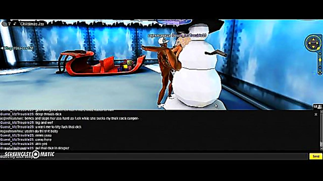 3D Anime Beauty Tempts with Steamy Holiday Pleasure in IMVU Game