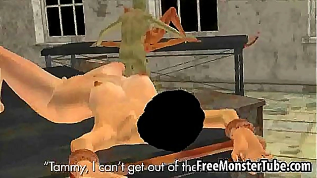 Short-Haired Babe Ensnares Zombie’s Desires in Surreal Anime Blowjob Scene